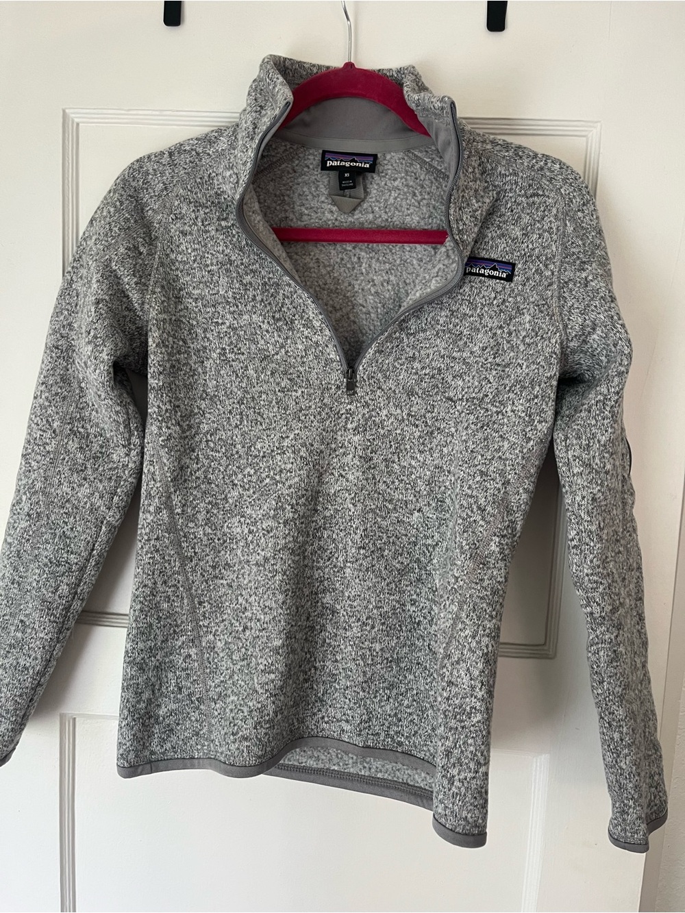 Patagonia Heather Gray Quarter-Zip Fleece Pullover